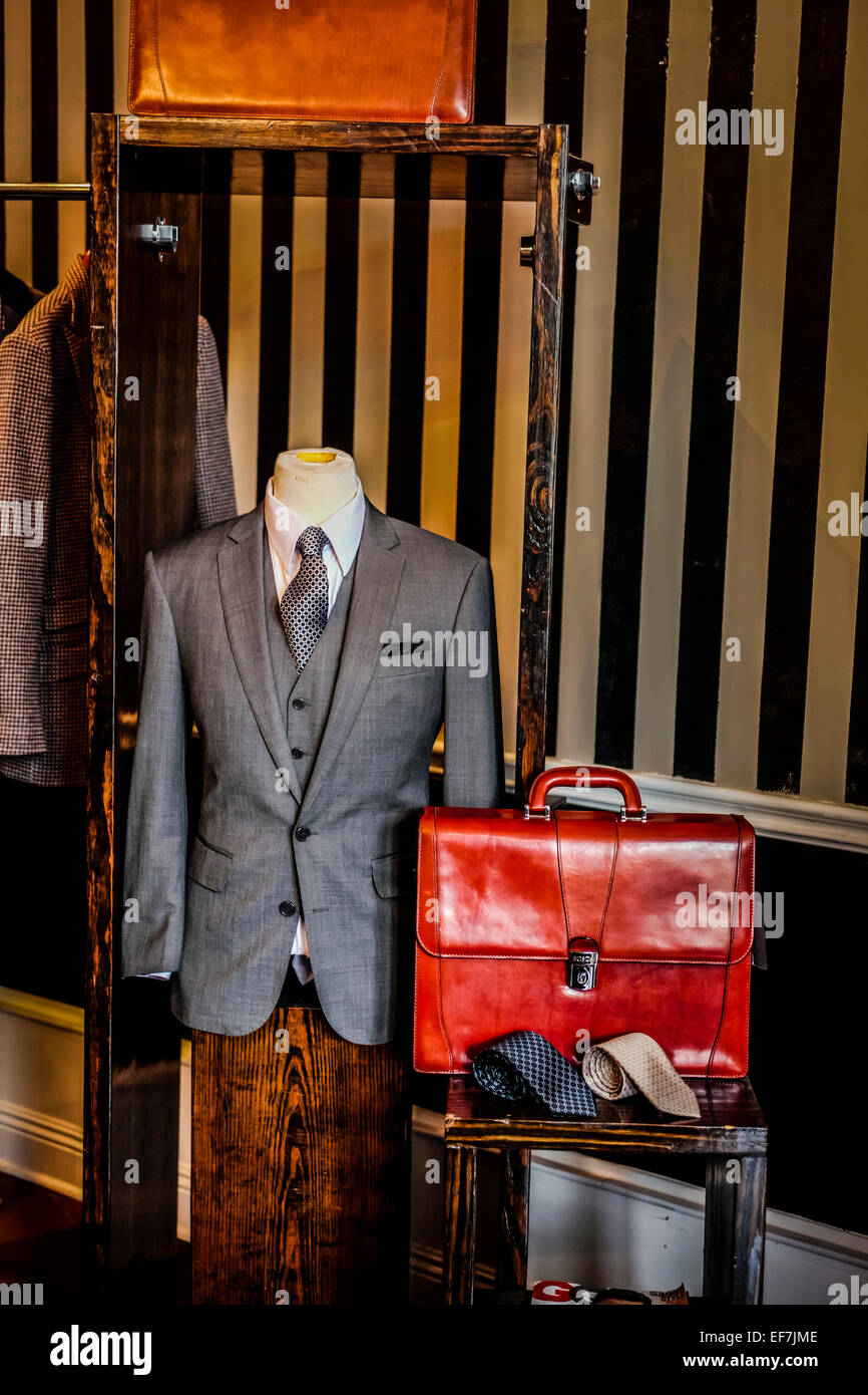 Inside Luca Falcone hand tailored mens suits store in New Orleans Louisiana  Stock Photo - Alamy