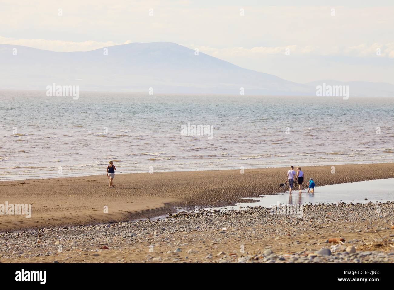 Family walking on a beach hi-res stock photography and images - Alamy