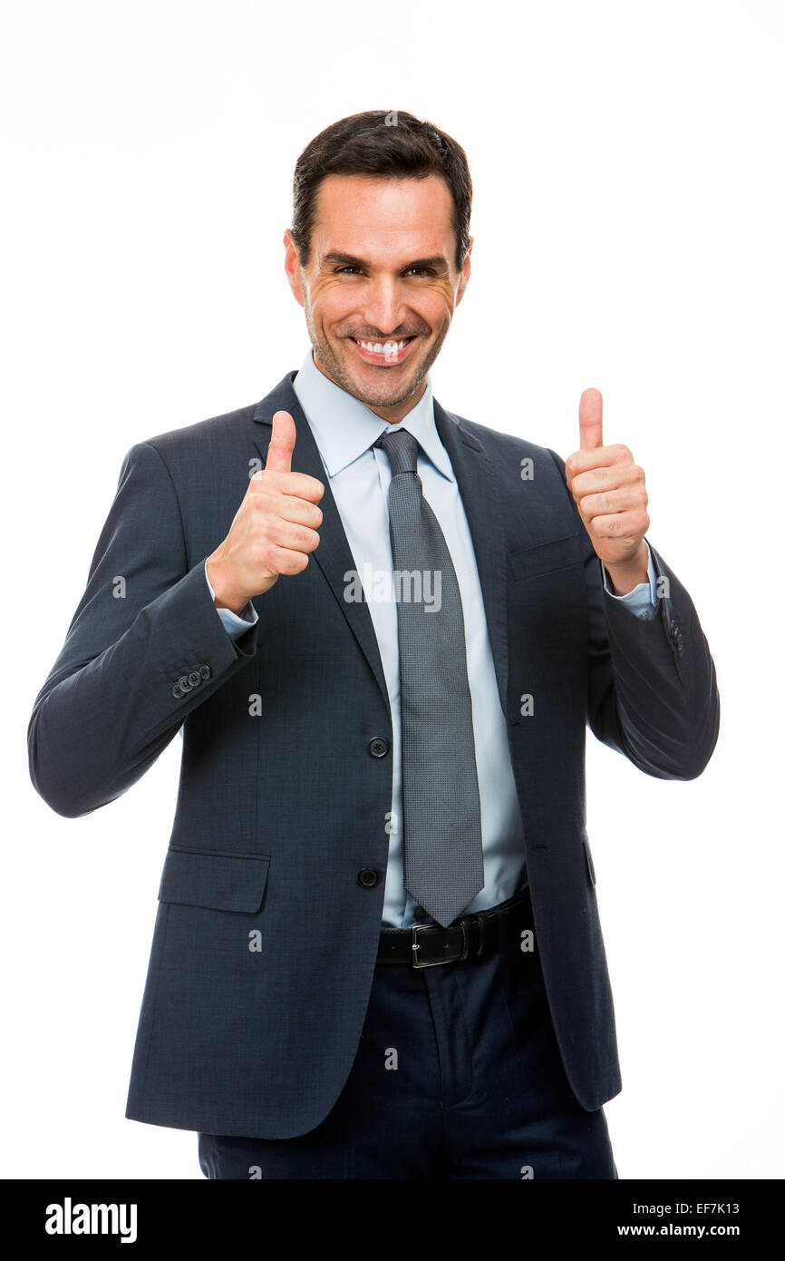 Young manager smiling thumbs up hi-res stock photography and images - Alamy