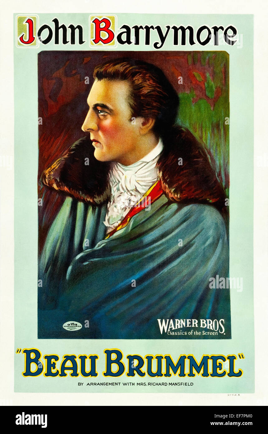 Beau Brummel - Movie Poster Stock Photo