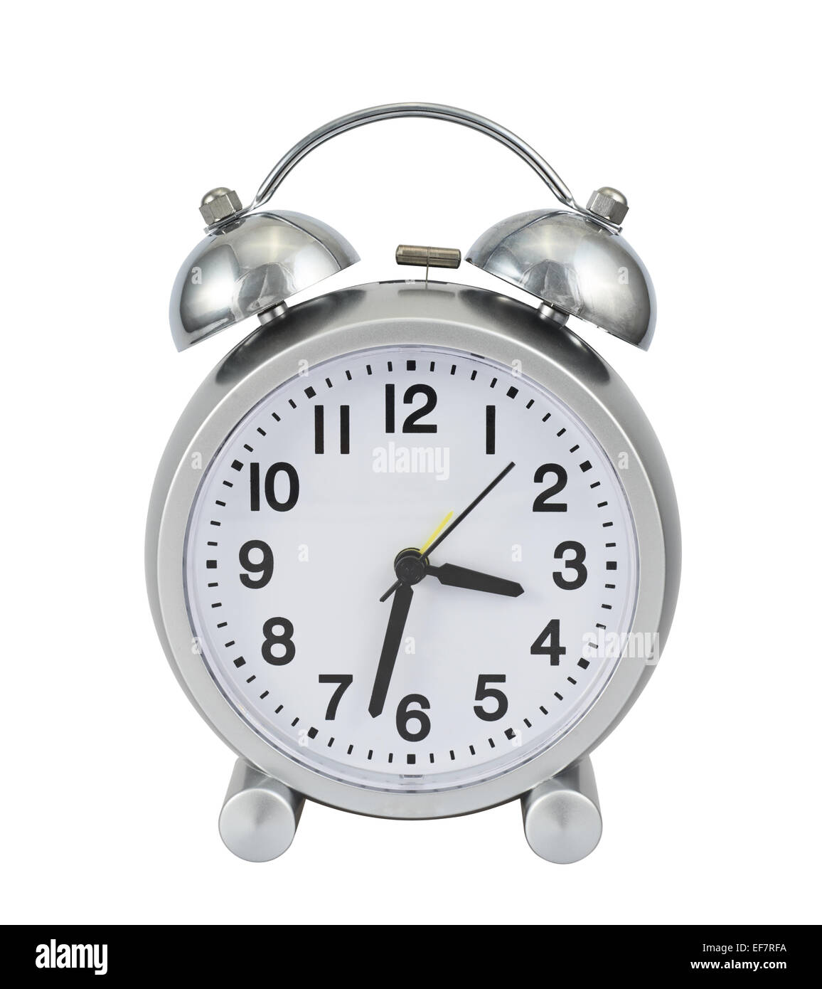 Mechanical alarm clock isolated Stock Photo Alamy