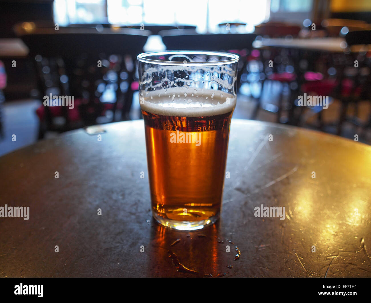 Pint of British bitter ale beer Stock Photo Alamy
