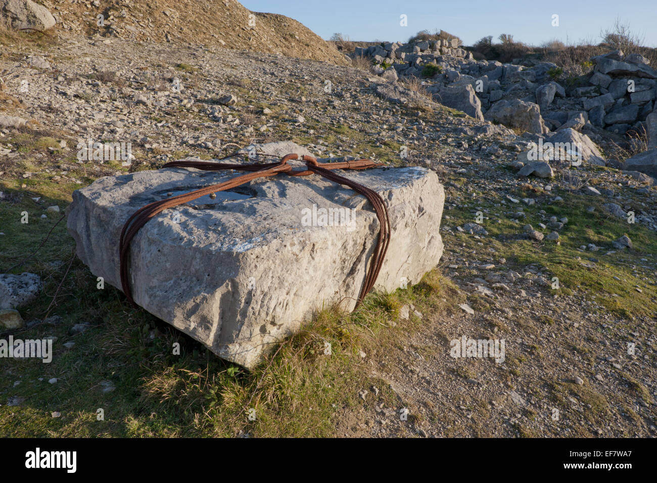 Sculpture in Tout Quarry, Portland Dorset UK Stock Photo Alamy