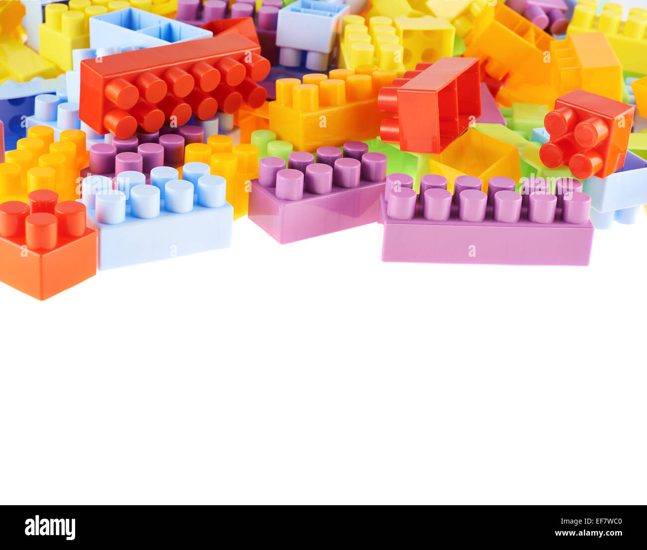 Pile of colorful toy construction bricks Stock Photo Alamy