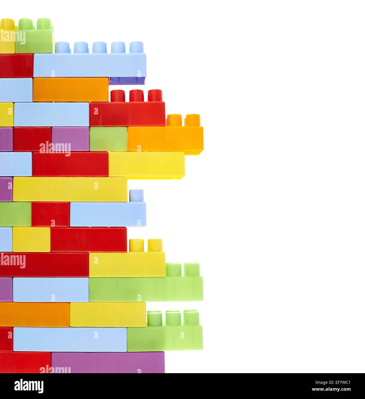 Colorful toy construction bricks Stock Photo Alamy