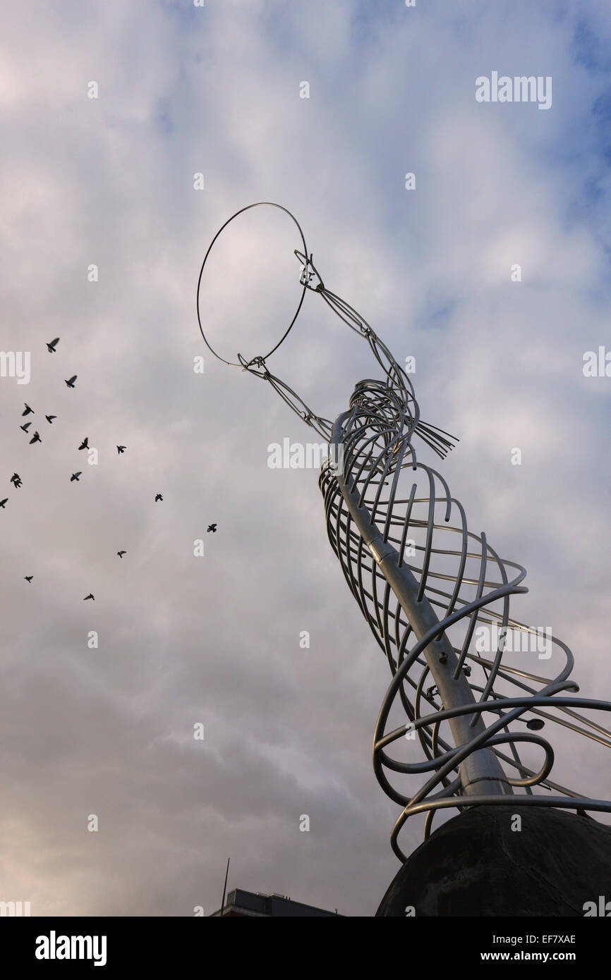 Beacon of Hope Sculpture, Belfast Marina and the Titanic Quarter Stock