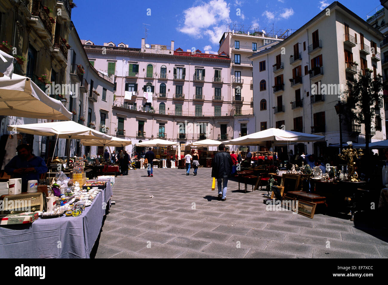 Italy, Campania, Salerno, flea market Stock Photo