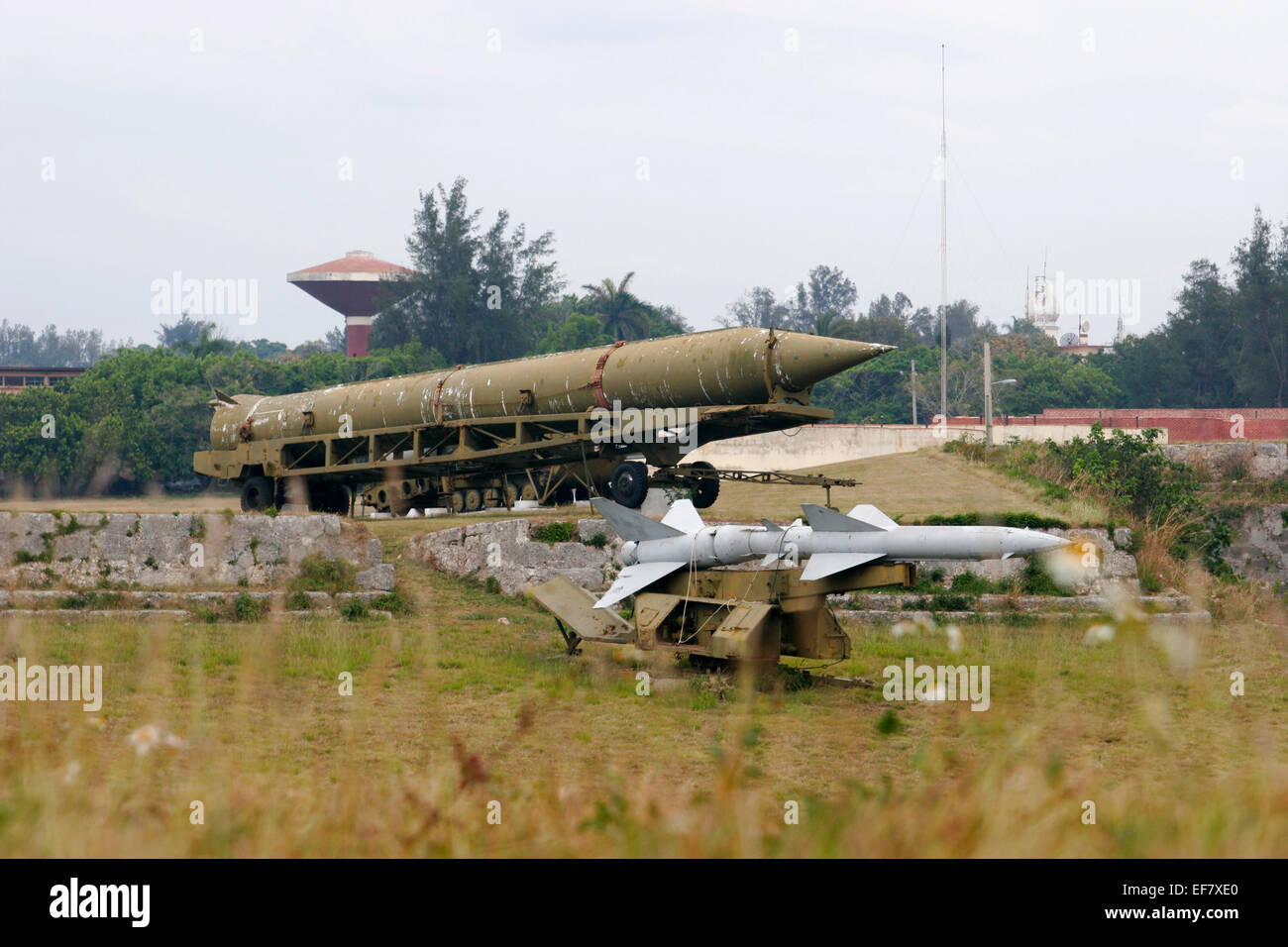 Old missiles in Havana, Cuba Stock Photo