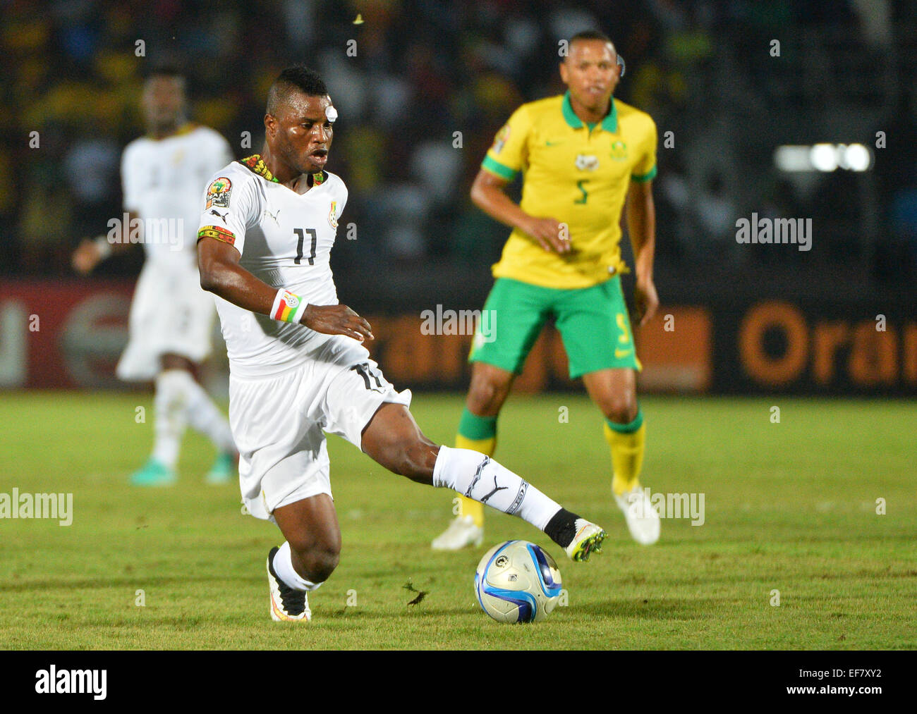 Equitorial Guinea. 27th Jan, 2015. African Cup of Nations football tournament, South Africa versus Ghana. Mubarak Wakaso ( Ghana ) © Action Plus Sports/Alamy Live News Stock Photo