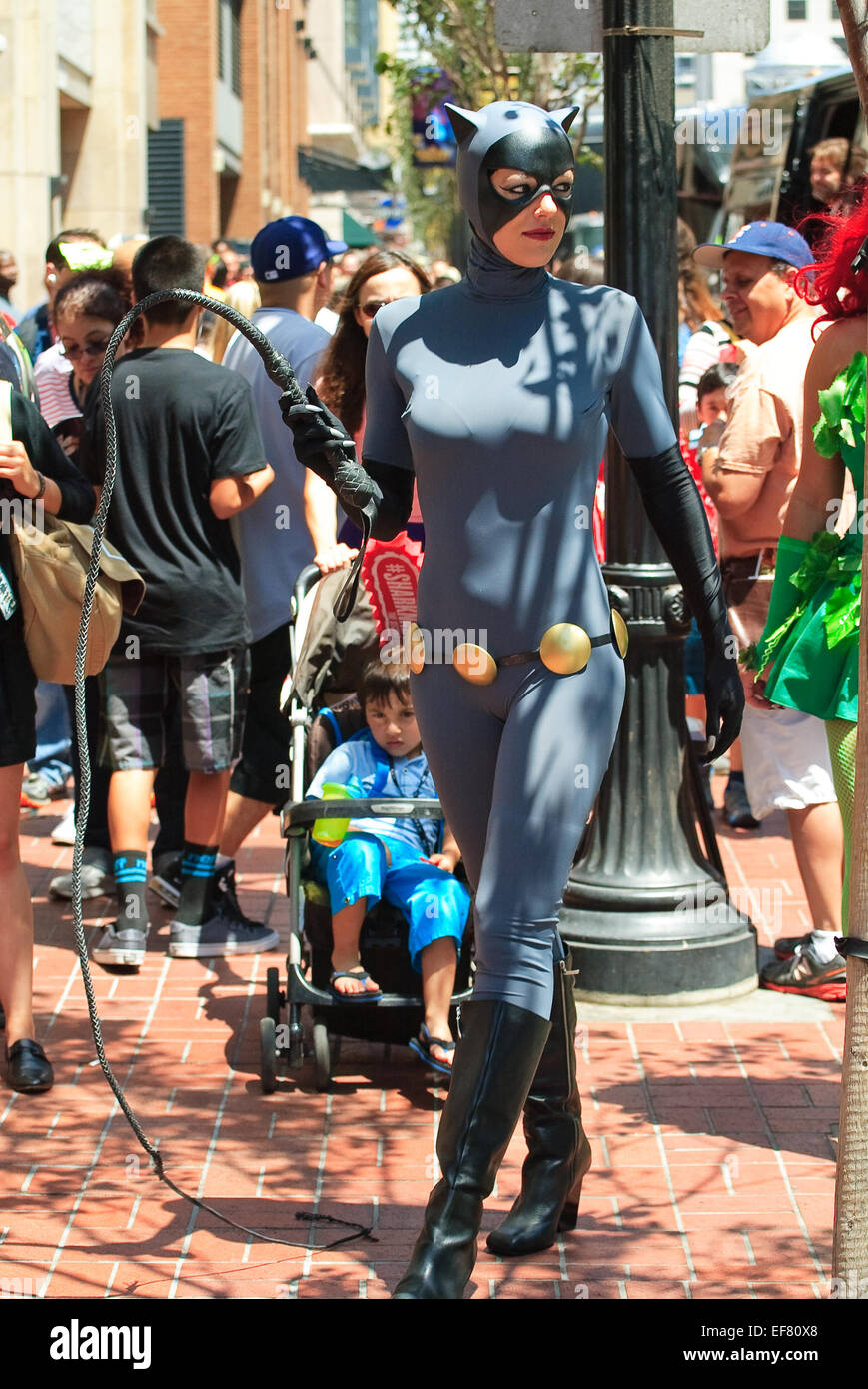 San Diego Comic-Con International - Day 3 - Celebrity Sightings  Featuring: Adrianne Curry Where: San Diego, California, United States When: 26 Jul 2014 Stock Photo