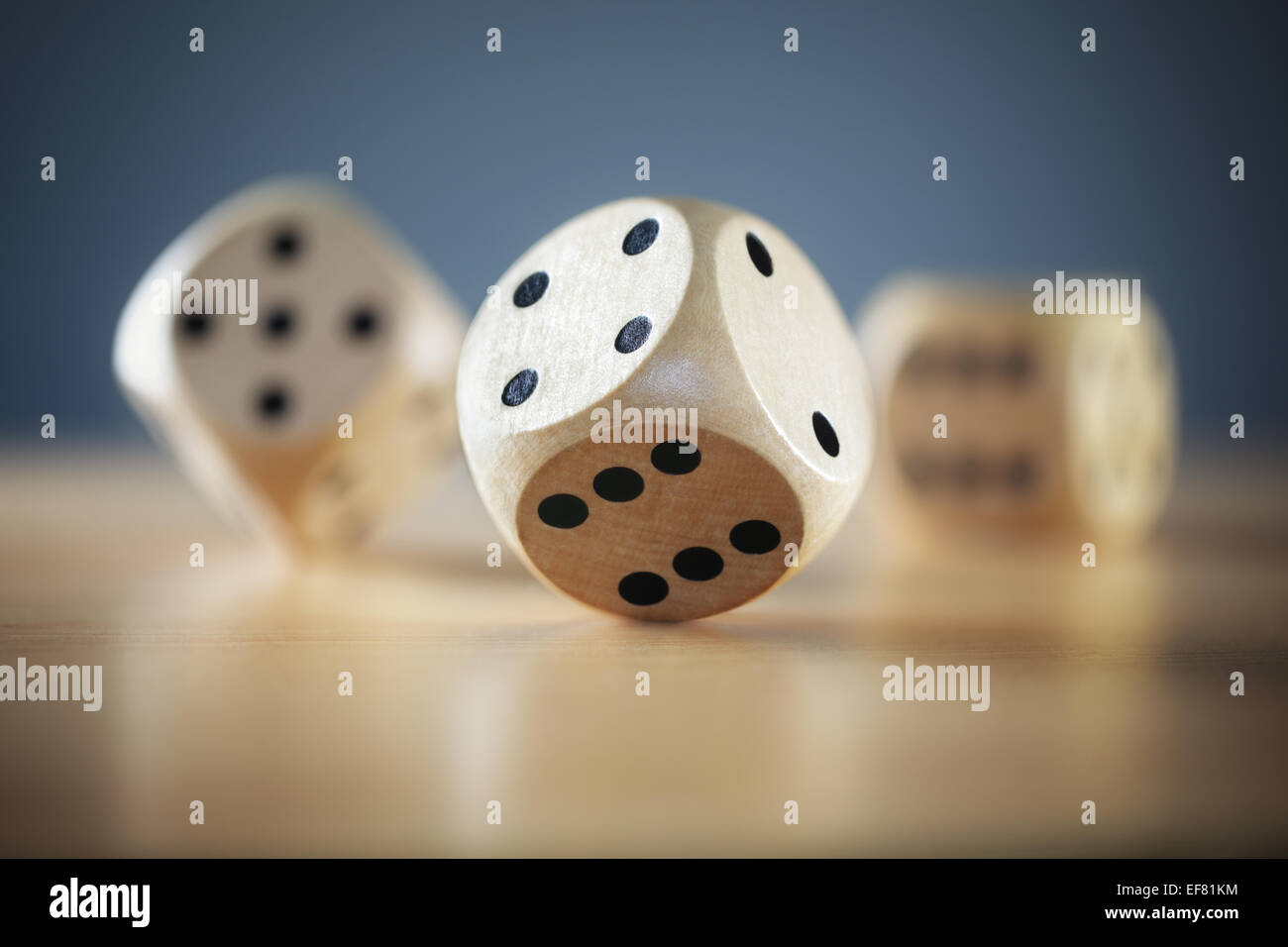 Rolling the dice Stock Photo