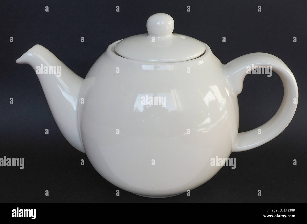White ceramic teapot for tea Stock Photo Alamy
