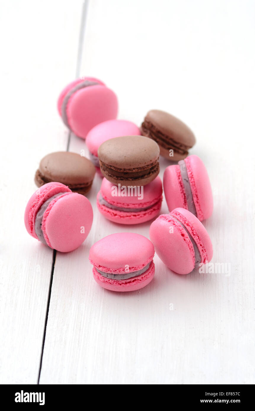 traditional french macarons – stock photo Stock Photo
