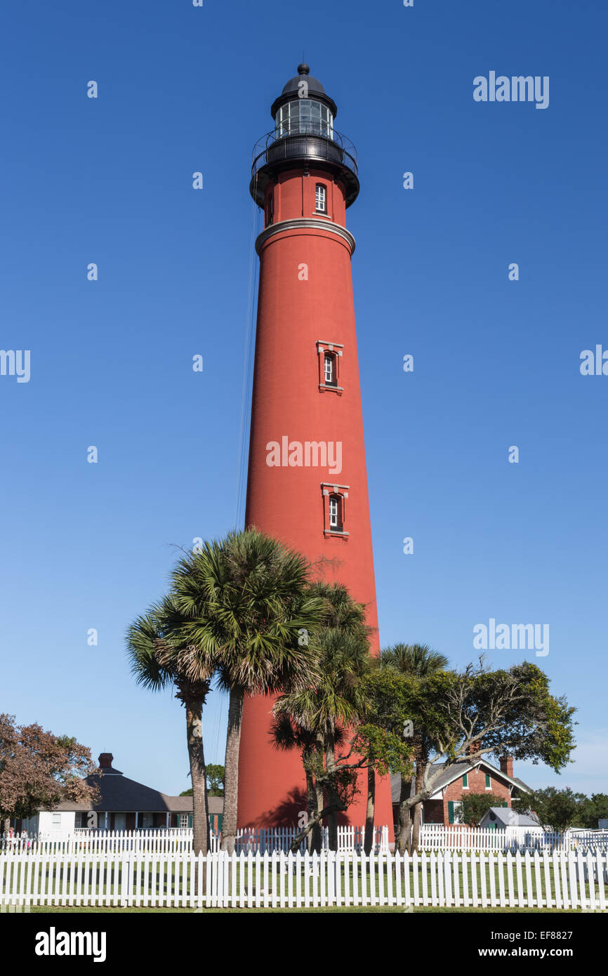 Ponce de Leon Inlet Lighthouse located on Ponce Inlet near Daytona