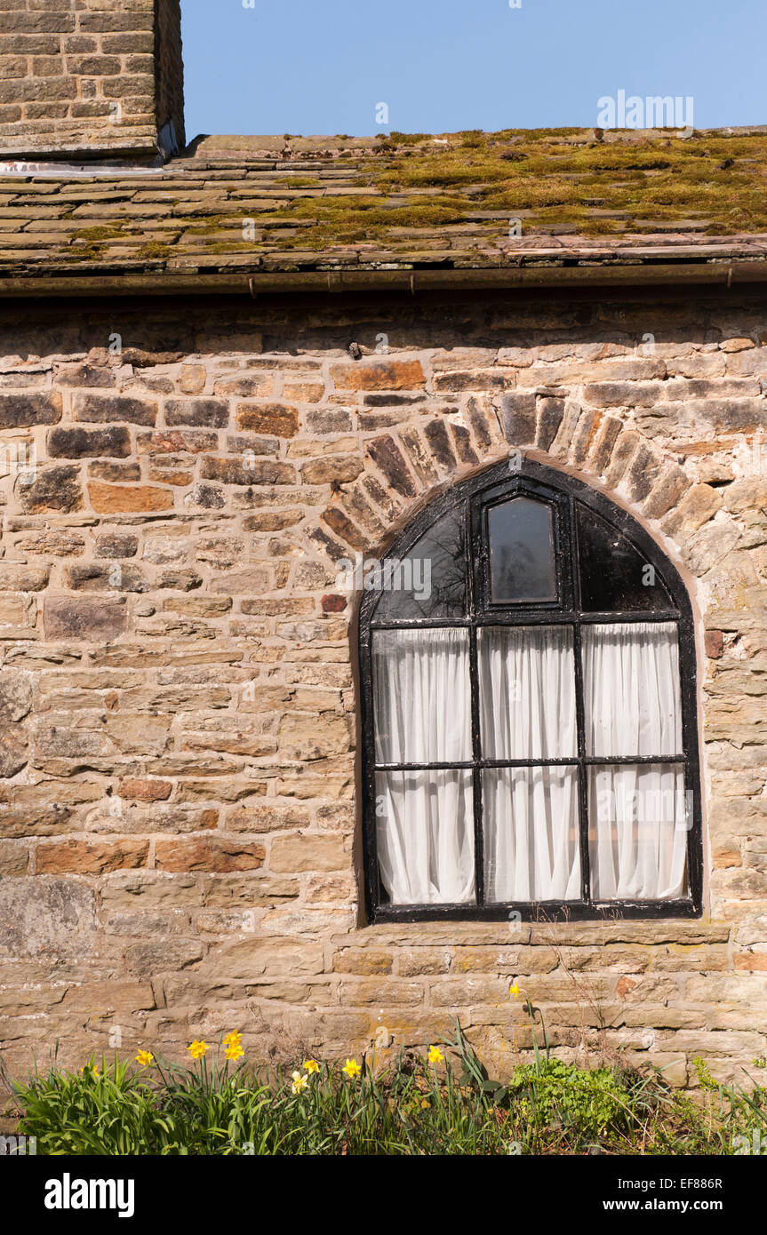 Window at Turton Tower a Jacobean House near Darwen in Lancashire Stock Photo