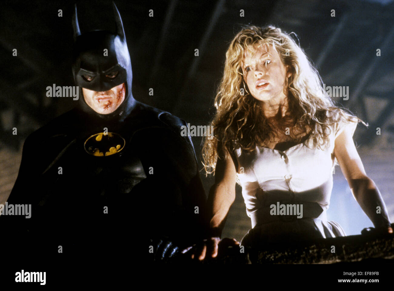 Michael Keaton Kim Basinger Batman 1989 Stock Photo Alamy