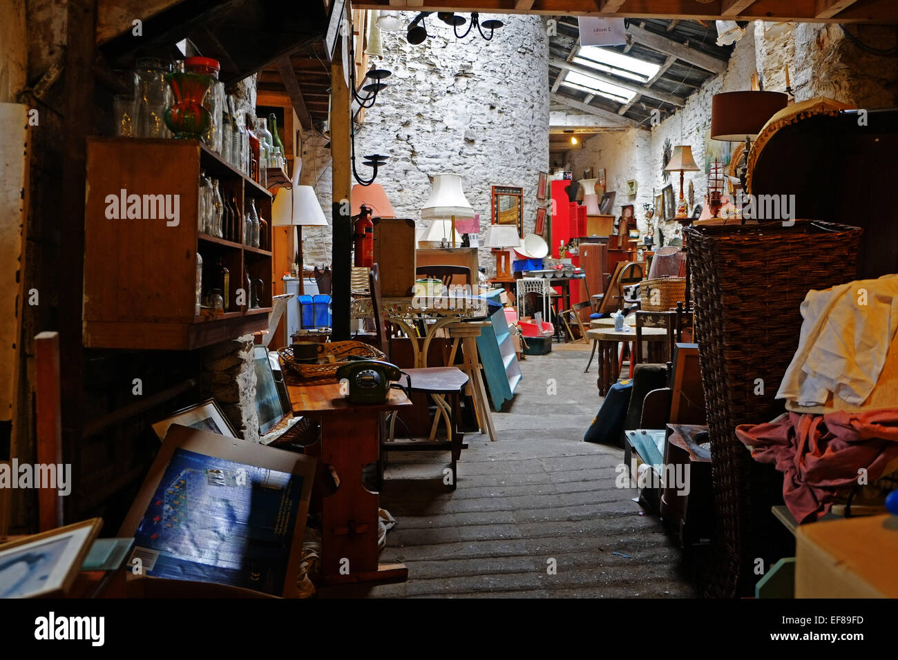 Secondhand Junk Shop in Clonakilty West Cork Ireland Stock Photo