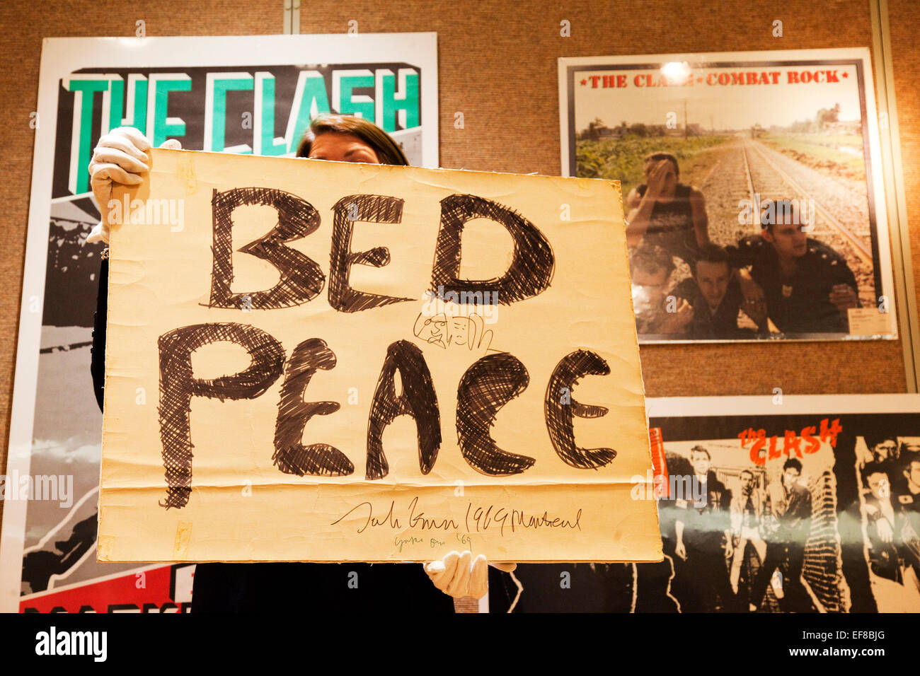 "Bed Peace" poster by John Lennon from his BedIn for Peace in Montreal