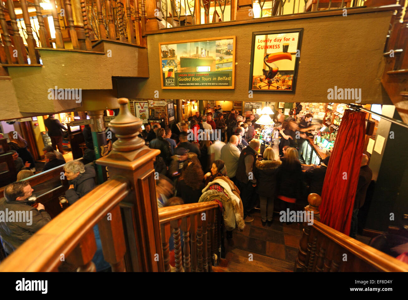 McHugh's Bar, Belfast city. Lively modern city. Belfast, Northern