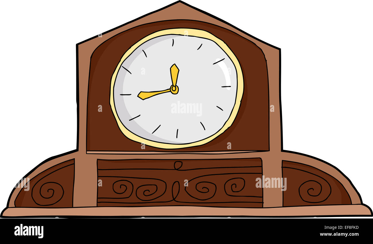 Wooden mantle clock hi-res stock photography and images - Alamy