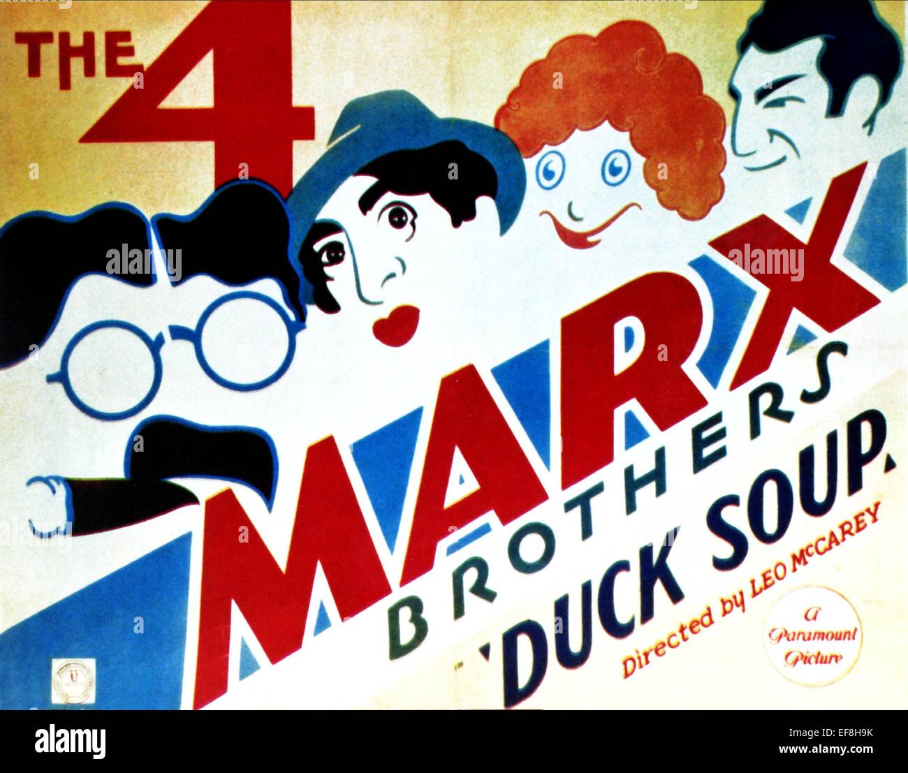 MOVIE POSTER DUCK SOUP: MARX BROTHERS (1933) Stock Photo