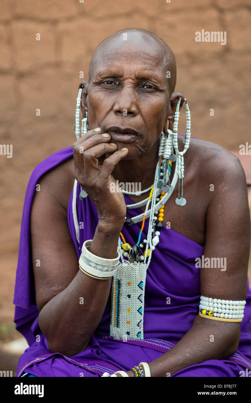 Masai Woman Stock Photo