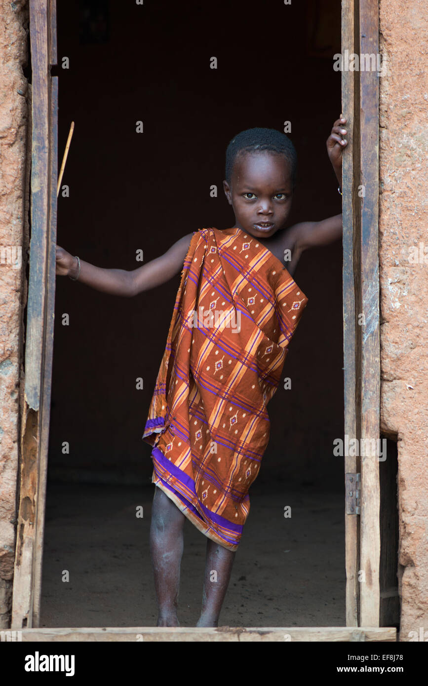 Masai Boy Stock Photo