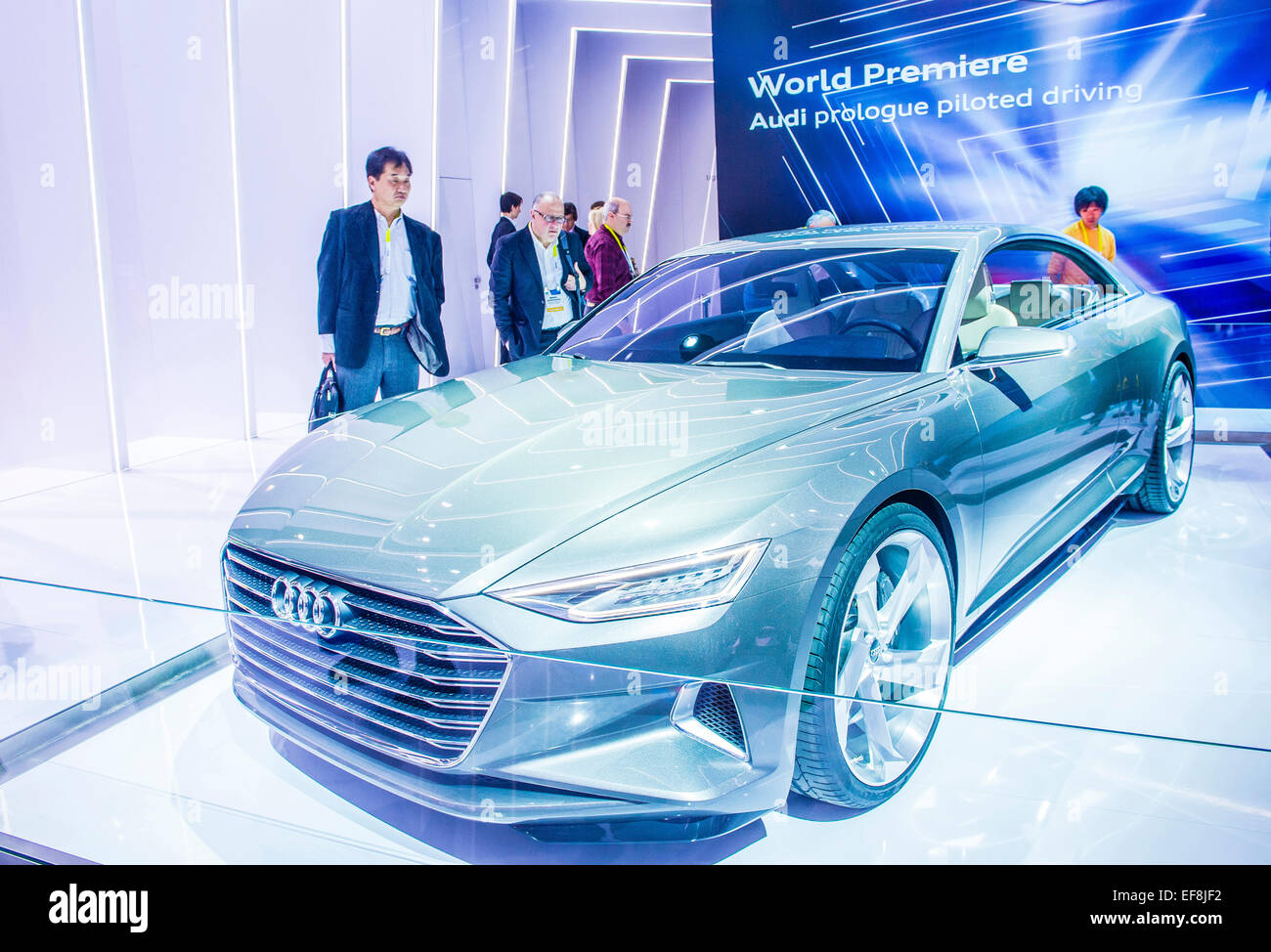 The Audi AG Prologue concept vehicle at the CES Show in Las Vegas Stock Photo