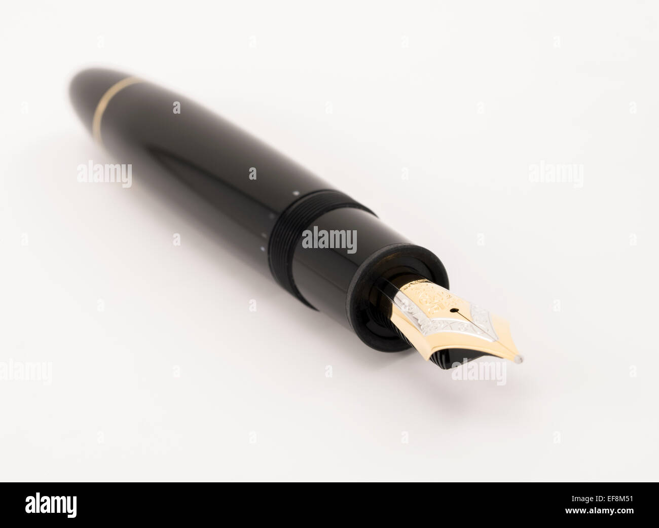 Montblanc - Meisterstück 149 Fountain Pen a classic design icon with black  resin body and gold nib Stock Photo - Alamy