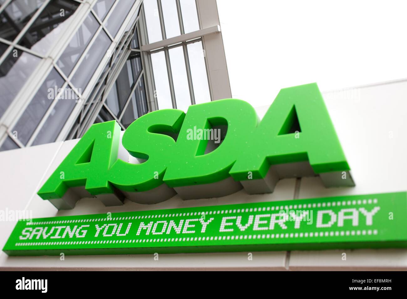 Asda signage outside head office building in Leeds Stock Photo Alamy