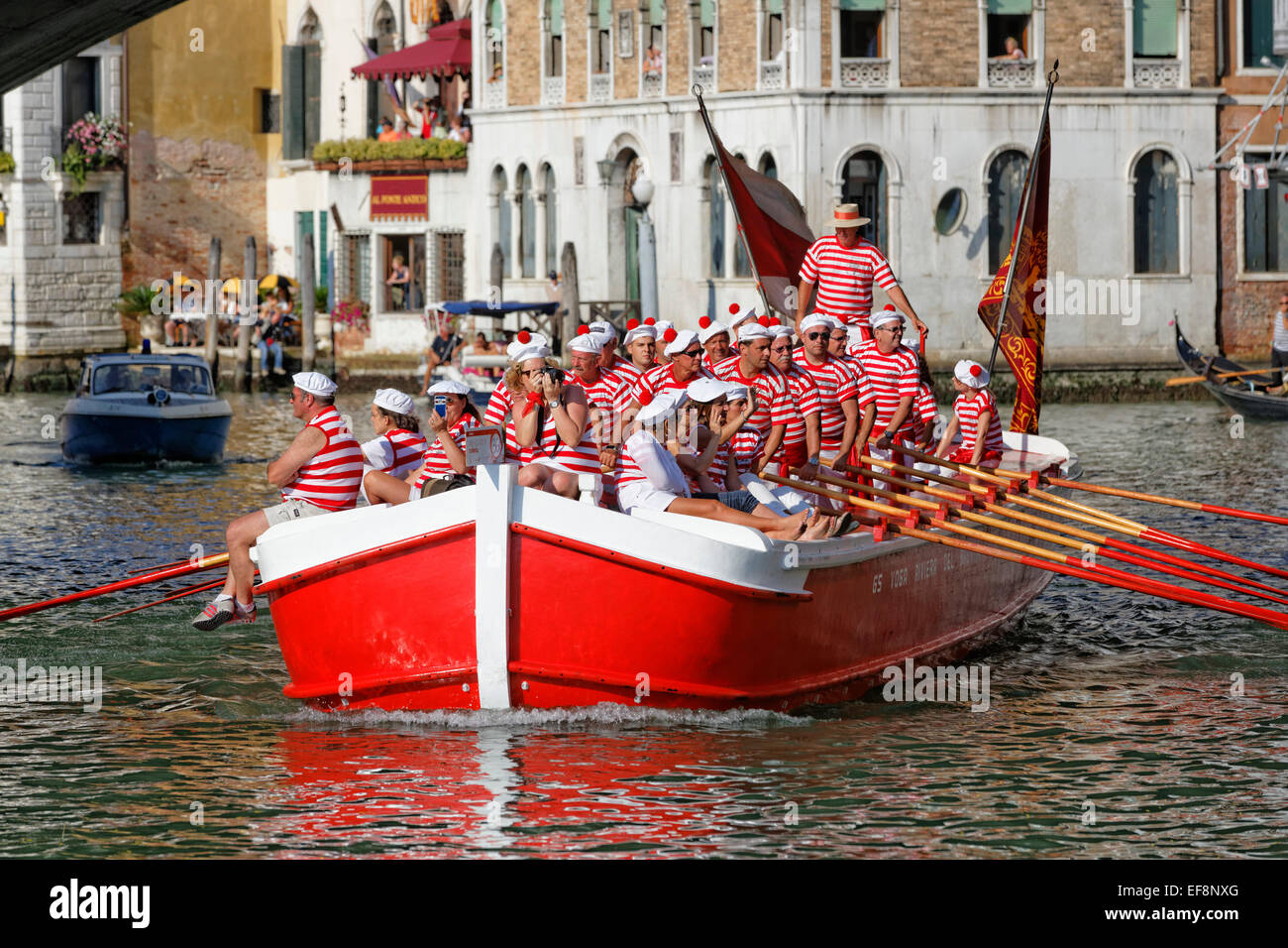 Regata Storica, historical regatta, on the Canal Grande, Venice, Veneto, Italy Stock Photo