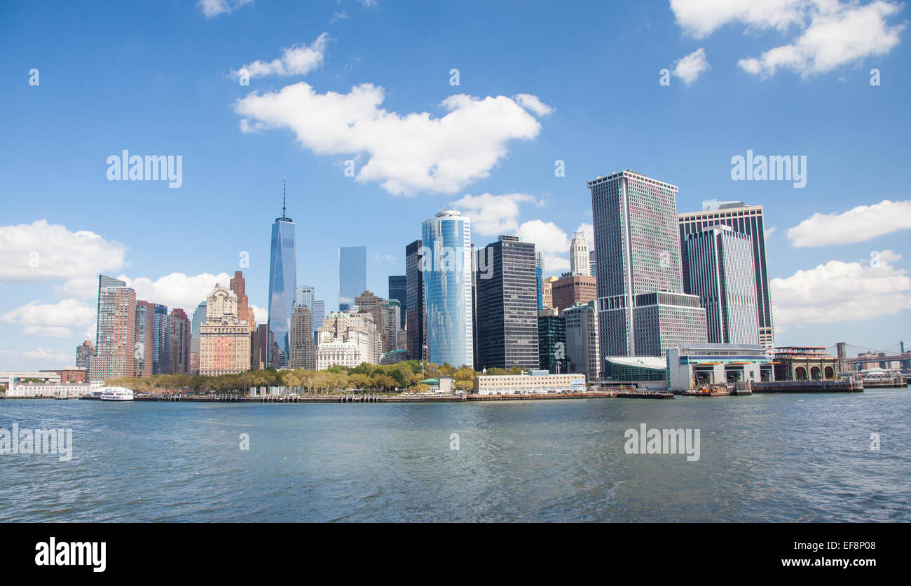 Downtown Manhattan skyline Stock Photo