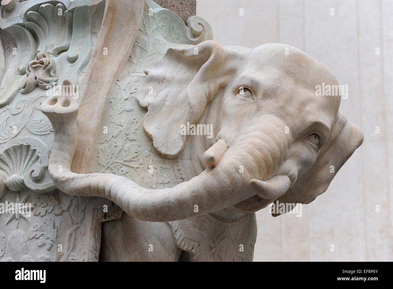 Elephant, sculpture by Bernini, Piazza della Minerva, Rome, Italy Stock Photo
