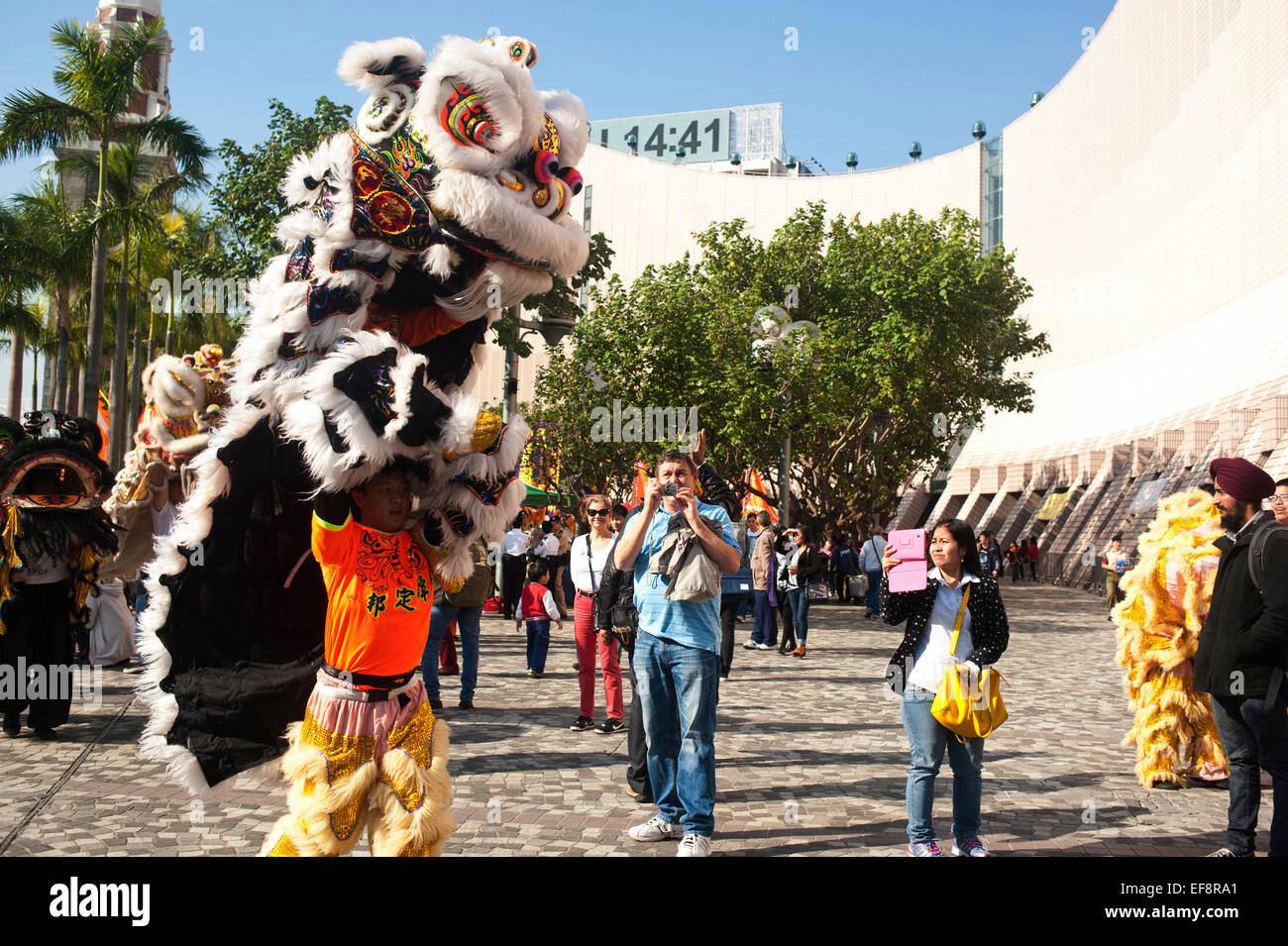 Hong Kong - Chinese new year celebrations Stock Photo - Alamy