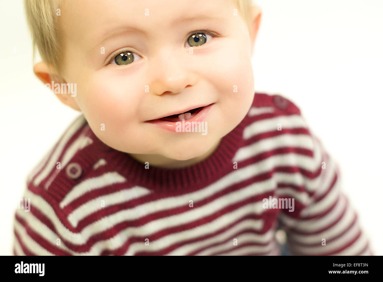 Portrait of a smiling baby boy Stock Photo