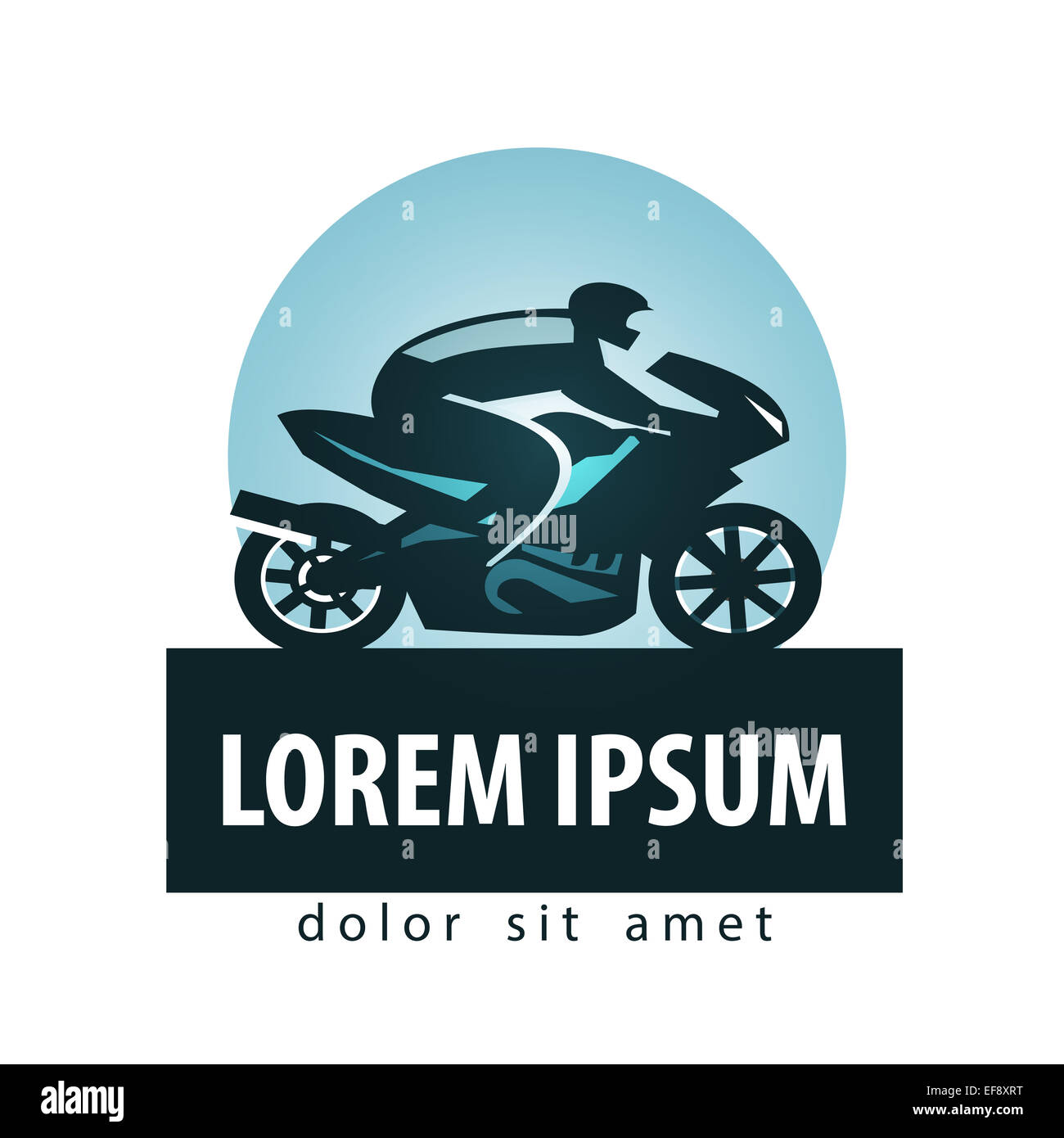 motorcycle racer vector logo design template motorcycle or sports