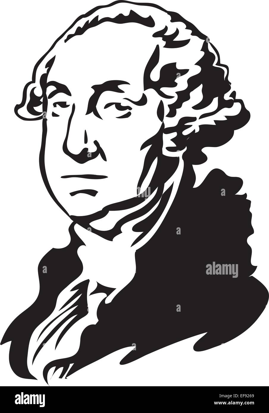 A portrait of George Washington Stock Vector Image & Art - Alamy