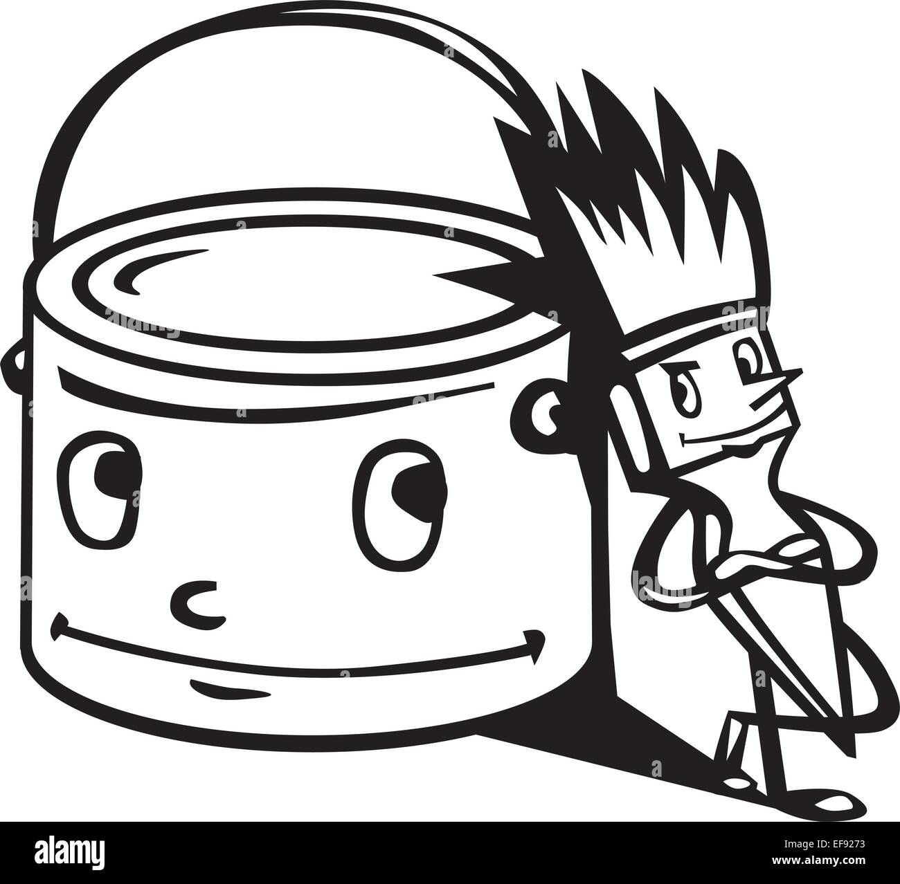 Paint Can Clip Art Black And White