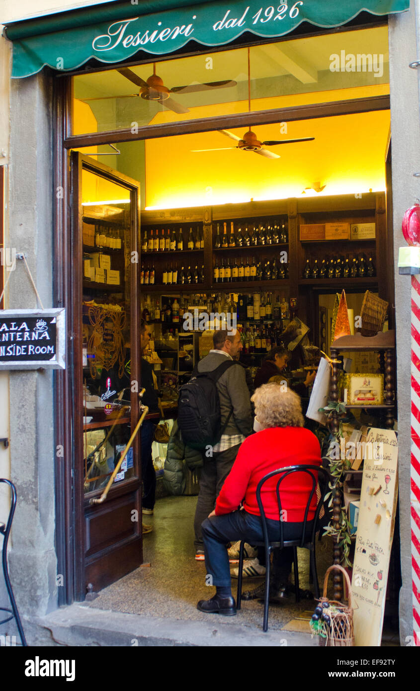 View of Bar Pasticceria Tessieri dal 1926, Lucca, Tuscany, Italy Stock Photo