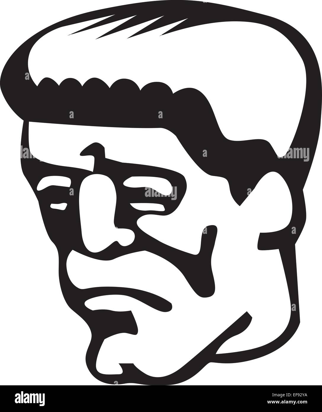 Frankenstein's head Stock Vector