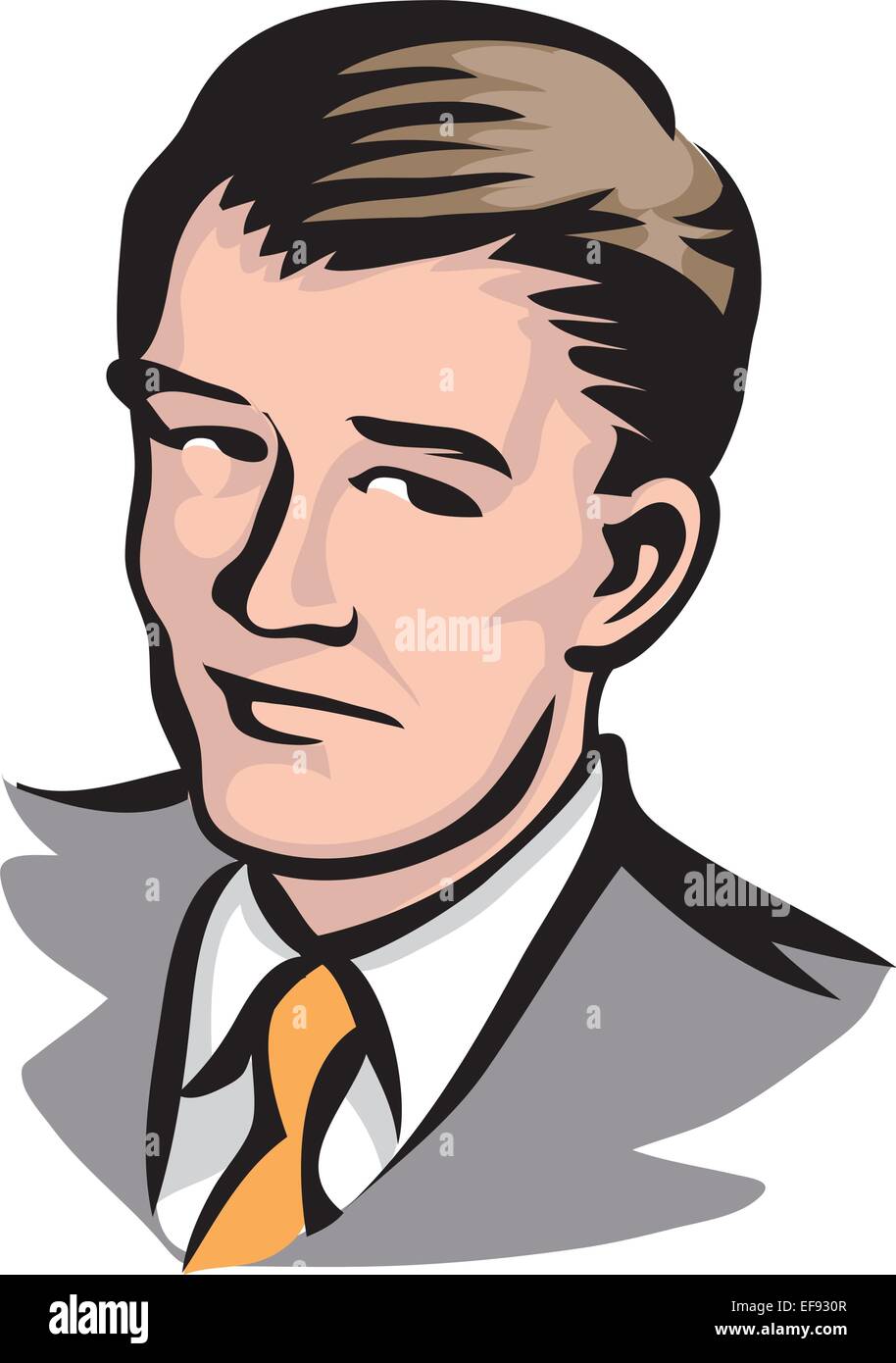 Portrait of a young man Stock Vector Image & Art - Alamy