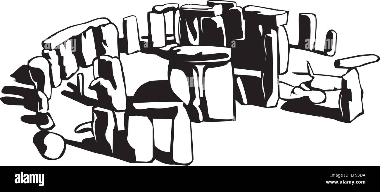 Stonehenge art Stock Vector Images - Alamy