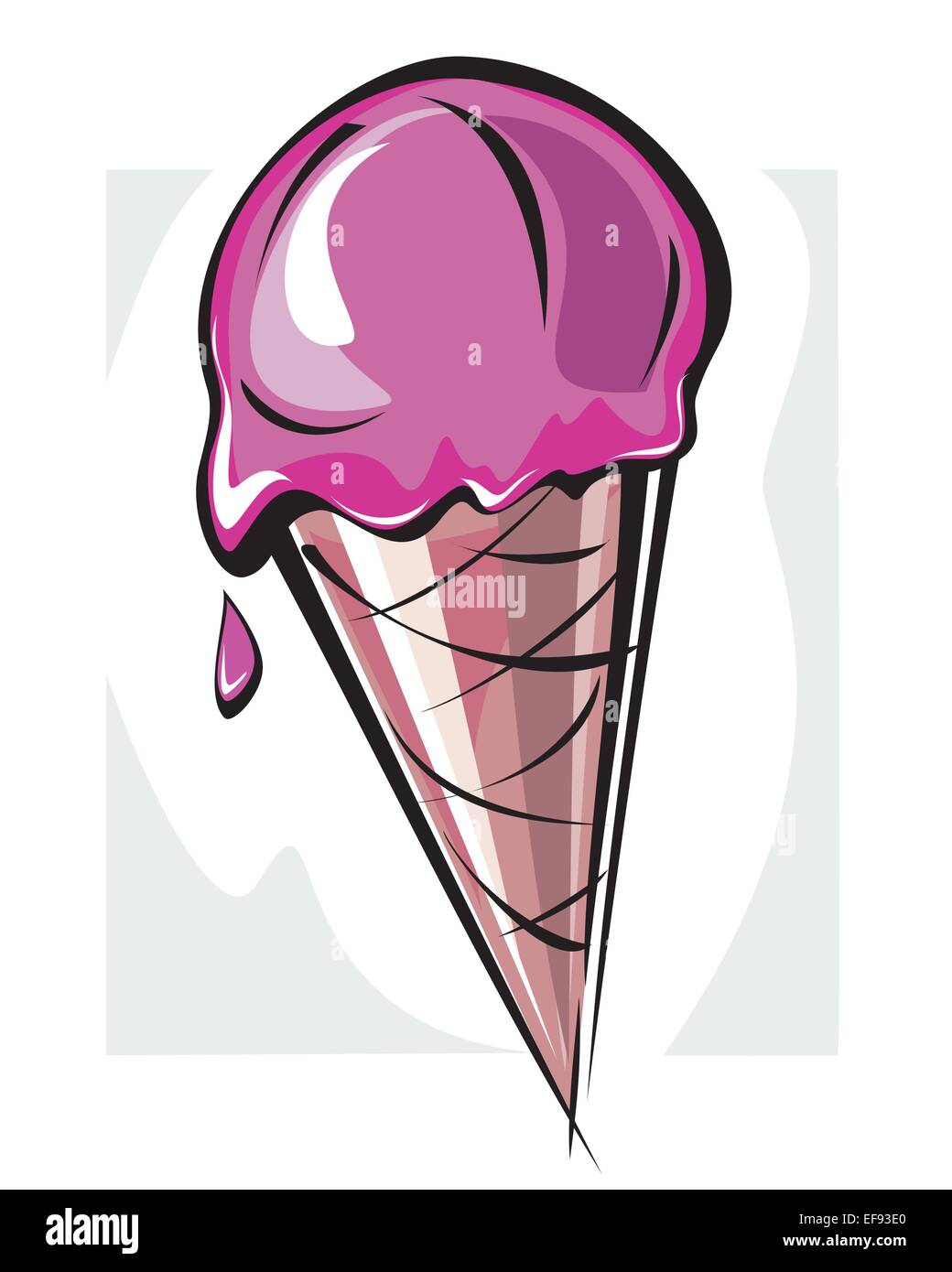 Ice Cream Cone Stock Vector Image & Art - Alamy