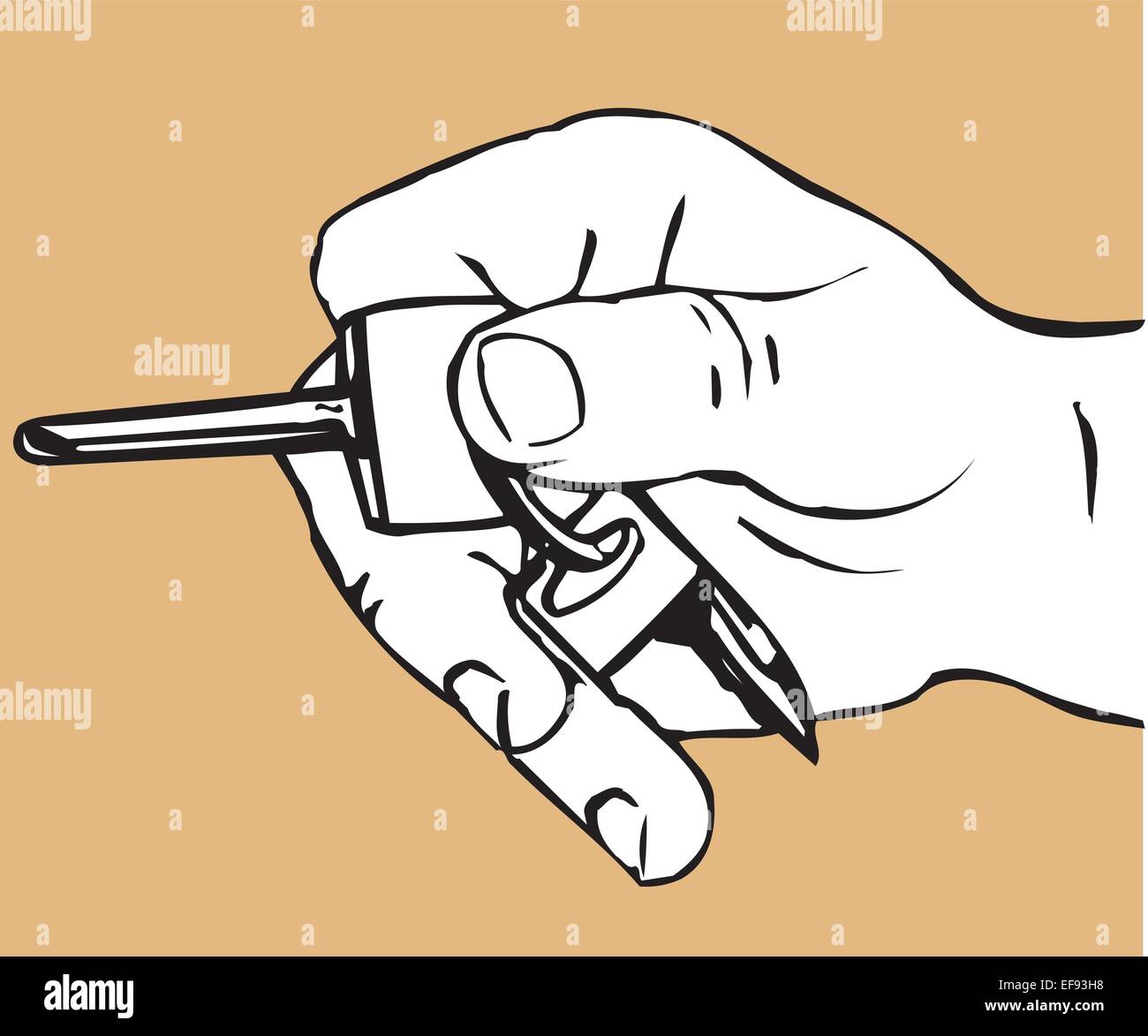 Hand Holding Key Stock Vector Image & Art - Alamy