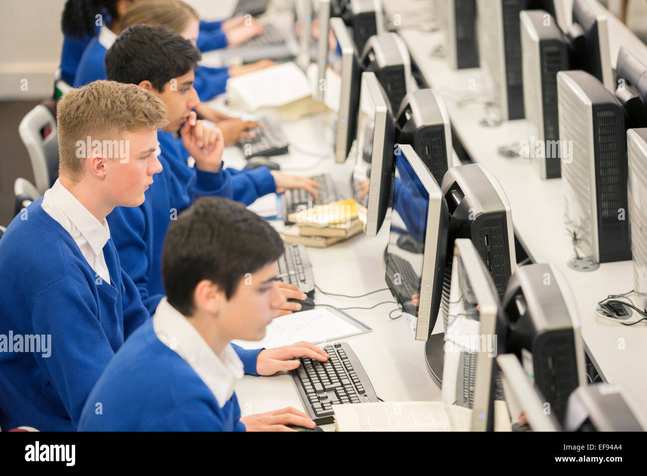 Computer Room With Students