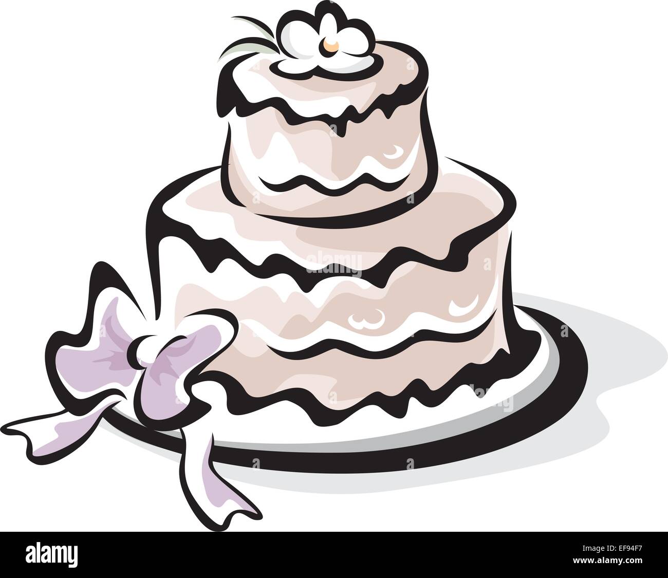 Wedding Cake Stock Vector