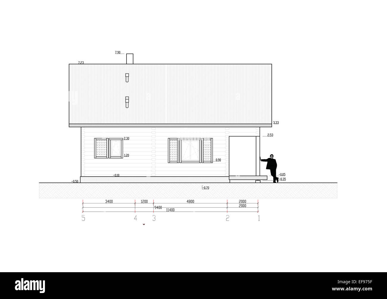 House plan / scheme /layout Stock Photo