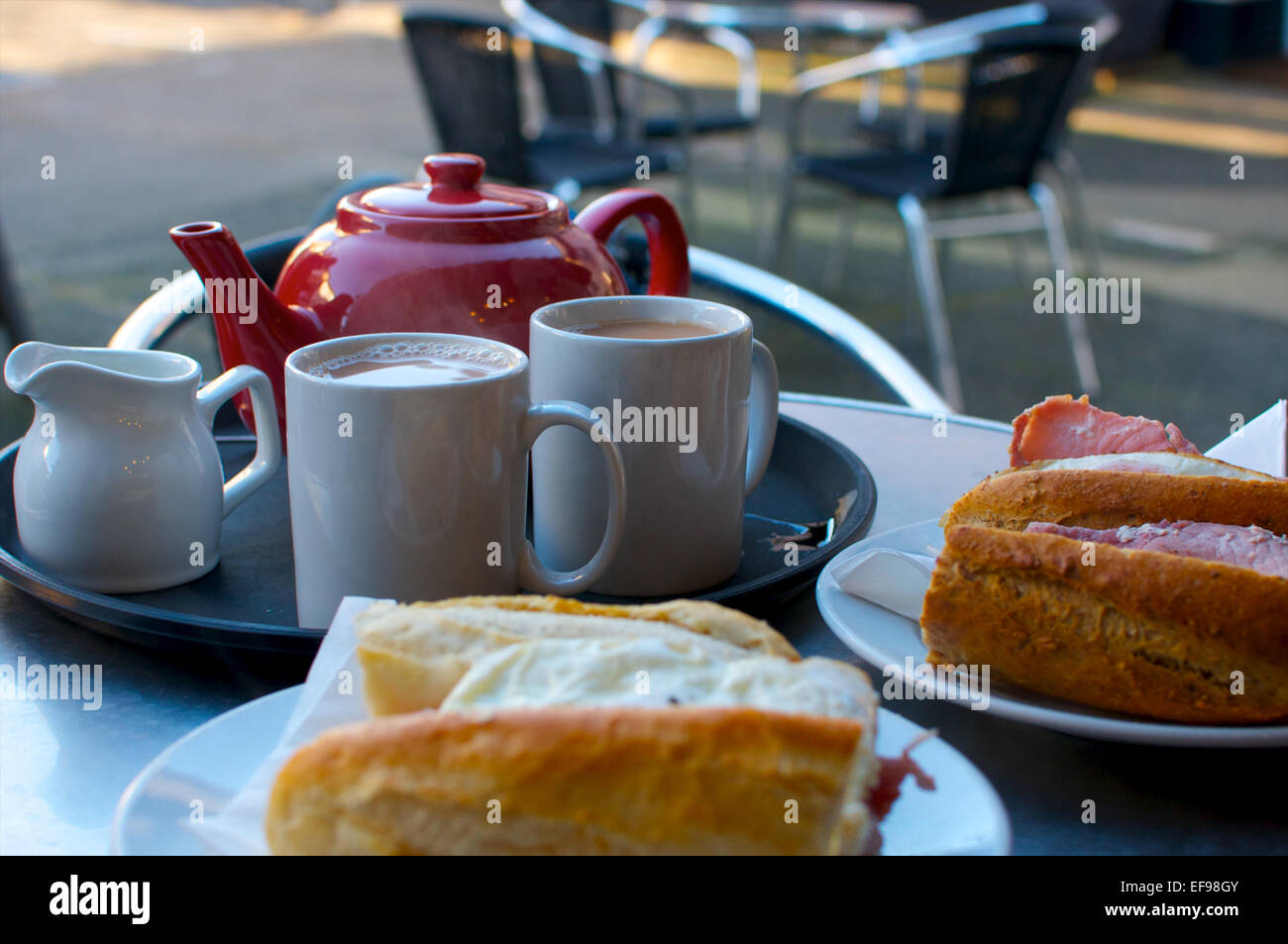 Bacon butty hires stock photography and images Alamy