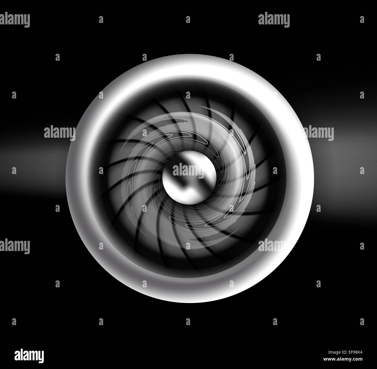 Jet engine front view Stock Photo Alamy