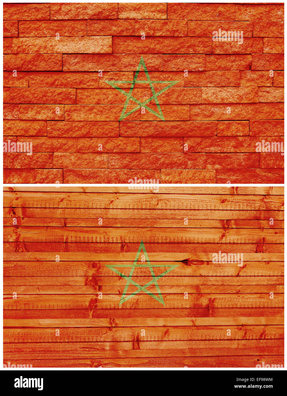 Vintage wall flag of Morocco Stock Photo - Alamy